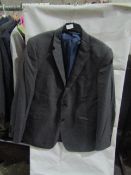 M&S Mens Grey Tailored Fit Performance Suit Jacket, Size: Chest 46" Long - Good Condition.