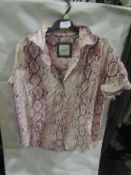 Jacks Girlfriend New York Ladies Blouse Pink, Size: S - Good Condition.