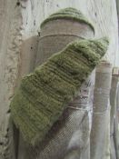 Libre D040 Rug Wool Cord Stripe Olive Rectangle 160X230cm RRP 179