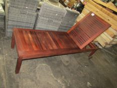 Pacific Kwila By Suncoast Sitra Indonisian Solid Teak Urban Sun Lounger New & Boxed However Box