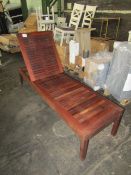 Pacific Kwila By Suncoast Sitra Indonisian Solid Teak Urban Sun Lounger New & Boxed However Box