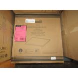 3x Dunelm Square Wood Shelf/Black. Unchecked & Boxed.