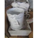 Lace Metal Wall Light White. Size: H15 x 11cm - RRP ?65.00 - New & Boxed. (DR810)