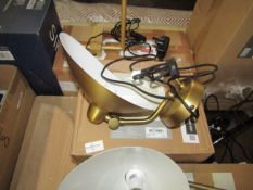 Heals Milton Wall Lamp Gold RRP 92 About the Product(s) Milton Wall Lamp Gold Blending mid-century