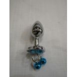 3x Love Heart Metal Butt Plug With Bells - New & Packaged.
