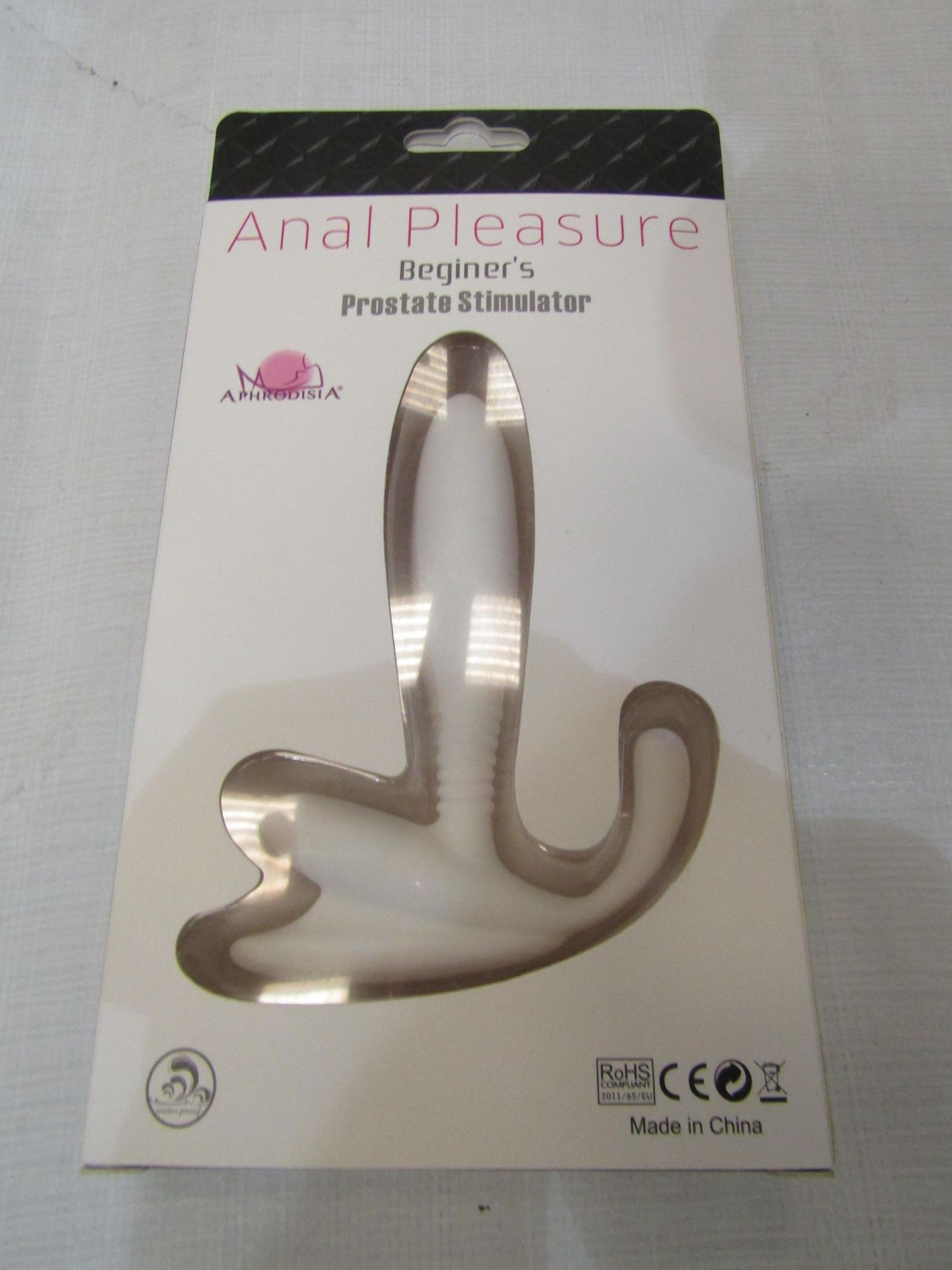 Anal Pleasure Beginers Prostate Stimulator, Colours May Vary, New & Boxed.