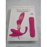 Aphrodisia Anal Pleasure 7 Mode Vibrating Prostate Stimulator - New & Boxed.