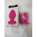 Xl Anal Plug With Vibration, Colours May Vary, New & Boxed.