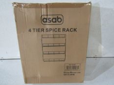 Asab - 4-Tier Cabinet Spice Rack - Boxed.