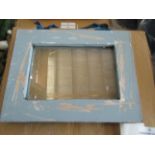 Small Rustic Display Frame - Duck Egg Blue 6?4 Photo size - New & Boxed.