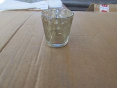 4x Glass Tealight Holder (Small) - New. (73)