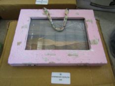 Small Rustic Display Frame - Pink 6?4 Photo size