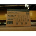 24x Packs of 6 Ampton A60 E27 8w LED filament light bulbs, new and boxed