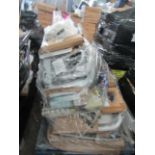 Pallet of Unmanifested raw online customer returns, typically includes homeware's, kitchen, garden