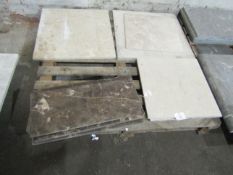 Small pallet of mixed stone and marble