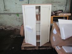 Oak Furnitureland Hove Natural Oak And Painted Double Wardrobe RRP 699.99Bring calm to your