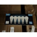 Pack of 5 Stanbow A60 E27 13w LED light bulbs, new and boxed