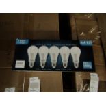 Pack of 5 Stanbow A60 E27 13w LED light bulbs, new and boxed