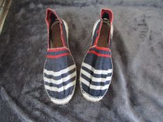 2x TheStripeCompany - Slip-On Espadrilles Shoes - See Image For Design - Size 42 - New.