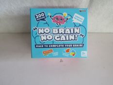 24x " No Brain No Gain! " 200-Question Games - New & Boxed.