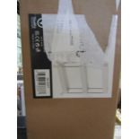 Asab - 3-Tier White Storage Trolley - Boxed.