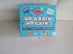 24x " No Brain No Gain! " 200-Question Games - New & Boxed.