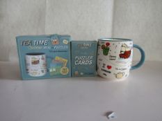 6x Teatime Challenge Puzzler - Includes 1x Mug & 50 Puzzler Cards - New & Boxed.