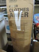 Asab - 4-Tier Grey Clothes Airer - Unchecked & Boxed.