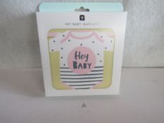 72x Hey Baby - Born To Be Loved Pink Garlands - New & Boxed.