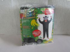 Gorilla Onesie - Size 122/128 - Packaged.