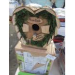 Asab - Wooden Hanging Bird Hotel - Good Condition.