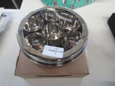 Zinel - Stainless Steel Spice Box 10" - Good Condition & Boxed.