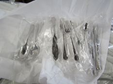 Carrs Silver Rattail Stainless Steel Cutlery Set 10 Piece 1 Person Setting RRP 240