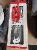 1x Lobster Crusher - No Packaging. 1x Set of 6 Cheese Forks - Boxed.