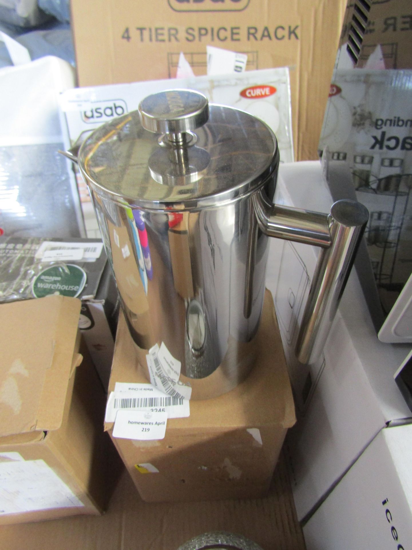 Mogga - Chrome Coffee Filter Jug - Boxed.