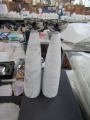 Anna Ny By Rablabs Coluna Marble And Stainless Steel Candlesticks RRP 399
