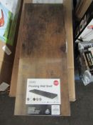 60cm rustic oak floating wall shelf, looks unused but unchecked