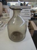 Garden Trading Clearwell Bottle Vase H19cm Chesnut RRP 16