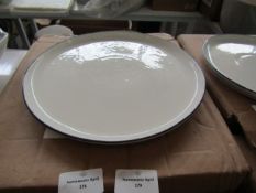 Canvas Home Abbesses Large Plate Black Rim 26.7cm RRP 70