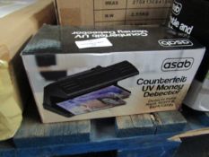 Asab counterfiet money detector, unchecked and boxed