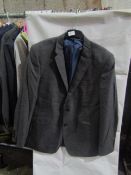 M&S Mens Grey Tailored Fit Performance Suit Jacket, Size: Chest 48" M - Good Condition.