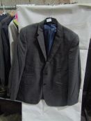 M&S Mens Grey Tailored Fit Performance Suit Jacket, Size: Chest 44" Long - Good Condition.