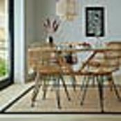 Natural Fibre D040 Rug Herringbone Border Black Rectangle 40X60cm RRP 09 About the Product(s)