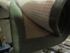 Natural Fibre D040 Rug Herringbone Border Green Rectangle 200X290cm RRP 149 About the Product(s)