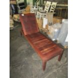 Pacific Kwila By Suncoast Sitra Indonisian Solid Teak Urban Sun Lounger New & Boxed However Box