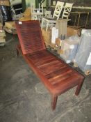 Pacific Kwila By Suncoast Sitra Indonisian Solid Teak Urban Sun Lounger New & Boxed However Box