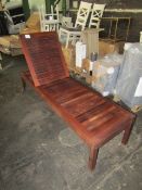 Pacific Kwila By Suncoast Sitra Indonisian Solid Teak Urban Sun Lounger New & Boxed However Box