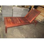 Pacific Kwila By Suncoast Sitra Indonisian Solid Teak Urban Sun Lounger New & Boxed However Box