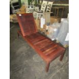 Pacific Kwila By Suncoast Sitra Indonisian Solid Teak Urban Sun Lounger New & Boxed However Box