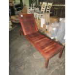 Pacific Kwila By Suncoast Sitra Indonisian Solid Teak Urban Sun Lounger New & Boxed However Box